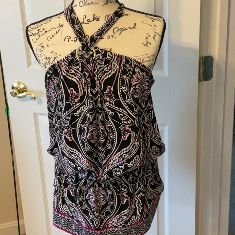 White House Black Market Halter Tunic
